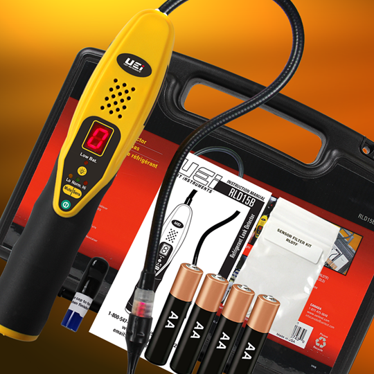 Refrigerant Leak Detector w/ Solid Electrolyte Sensor
